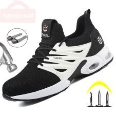 black white safety shoes