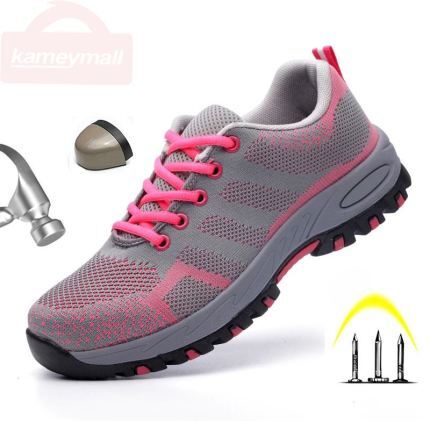 pink steel toe shoes