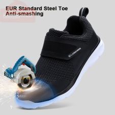  black steel toe shoes