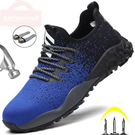 blue safety shoes