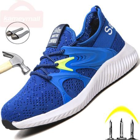blue safety shoes