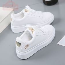 Women Casual Shoes New Spring Women Shoes Fashion Embroidered White Sneakers Breathable Flower Lace-Up Women Sneakers