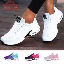 Casual Mesh Sneakers Pink Women Flat Shoes Lightweight Breathable Shoes Plus Size
