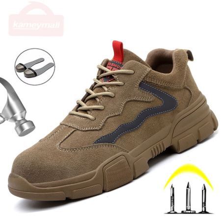 khaki safety shoes
