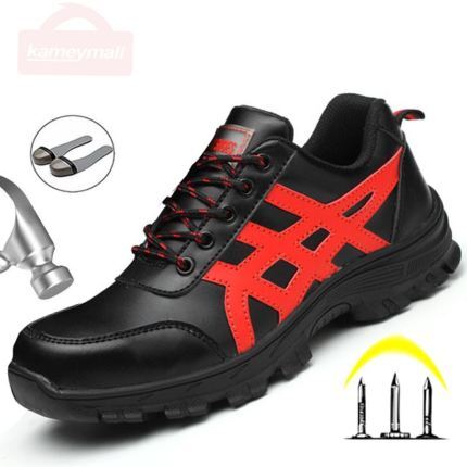rubber smash and stab resistant safety shoes