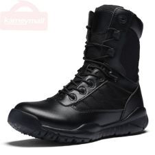  Men Winter Snow Black Boots Tactical Military Boots Waterproof  Ankle Army Boots 
