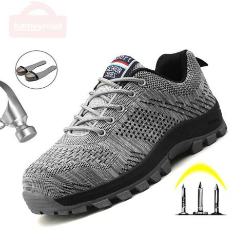 gray steel toe shoes