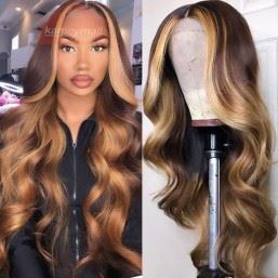 long blonde ombre wig