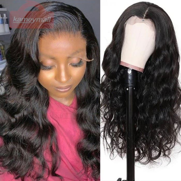 long wavy lace front wig