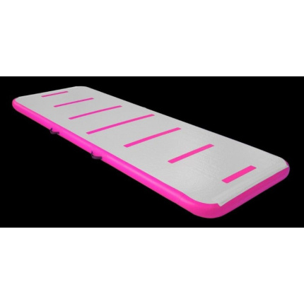 pink outdoor air track gymnastic mats
