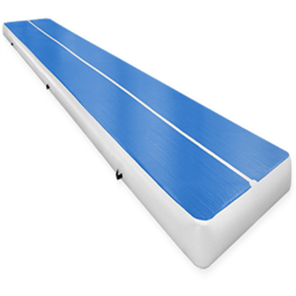 blue long gymnastic air track