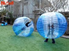 Bubble Soccer Blue Transparent Zorbing Inflatable Bubbles For Humans Kameymall 

