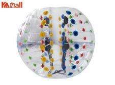 colorful dot transparent surface zorb ball
