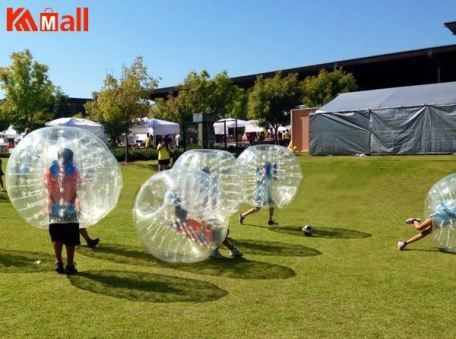 transparent zorb ball for community activities