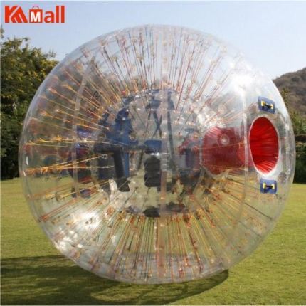 2.5m diameter red string zorb ball