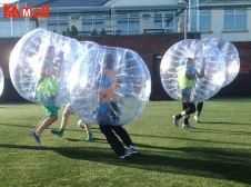 family sports bubble soccer game