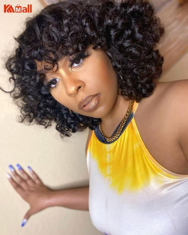 curly short wigs