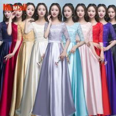 multiple color evening dress