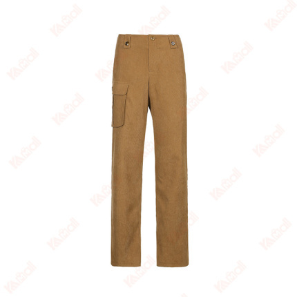 corduroy brown women casual pants
