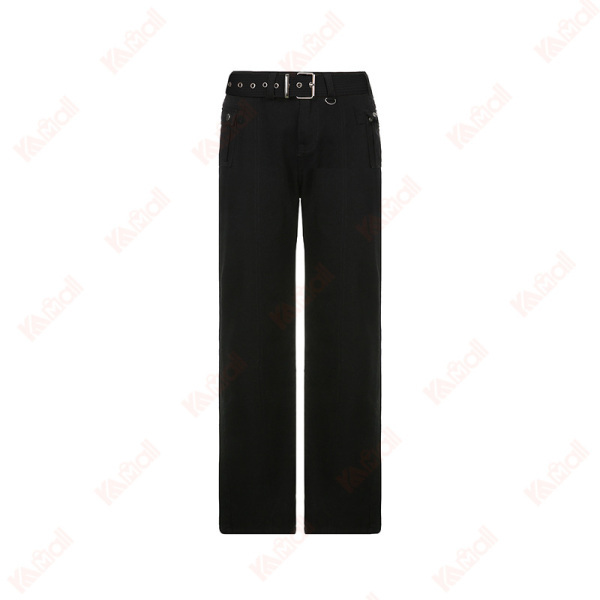 black street straight casual pants