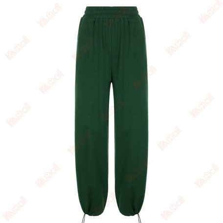 army green casual pants for women