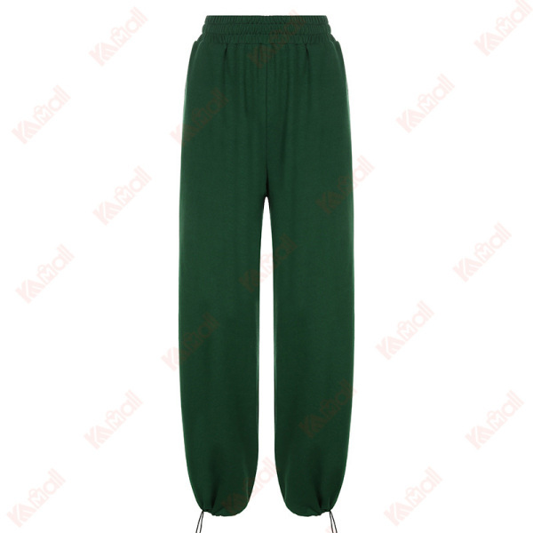 army green casual pants for women