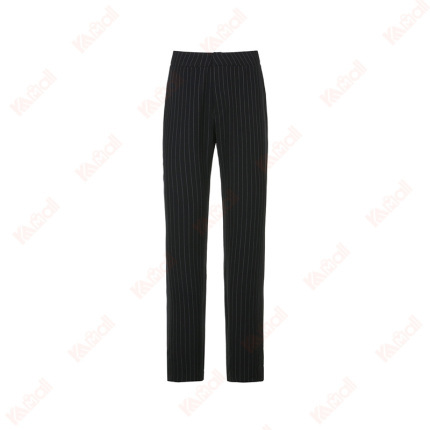 black straight casual plain pants