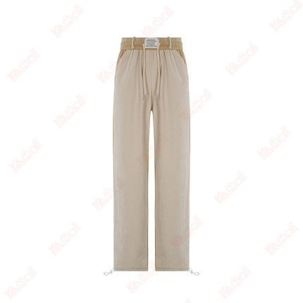 khaki straight leg casual pants