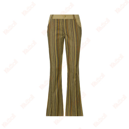 stylish flared casual stripe pants
