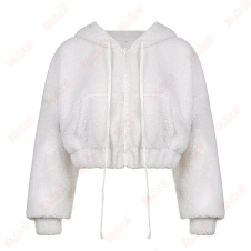 white drawstring hoodie