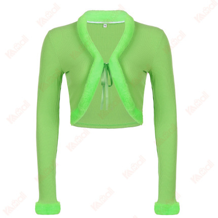green cardigan sweater