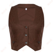 brown sleeveless tank top