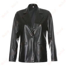 leisure black fashion jacket for lady