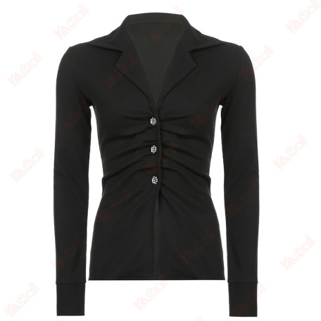 black long sleeve cardigan jacket