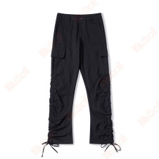 black casual plain cargo pants
