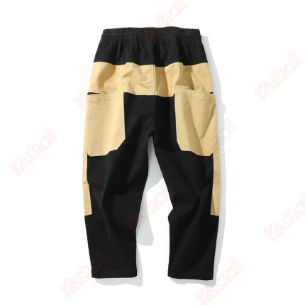 colorblock straight mens cargo pants