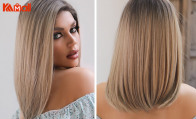 synthetic wavyfront human hair wigs