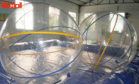 body zorbing in water is available