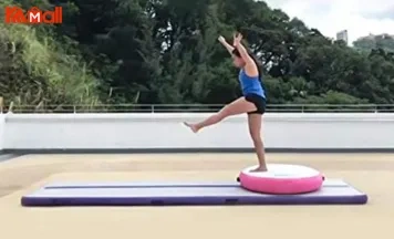 inflatable air track mat gymnastics purple