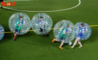 adult inflatable zorb ball person inside