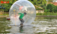 zorb ball work well in water