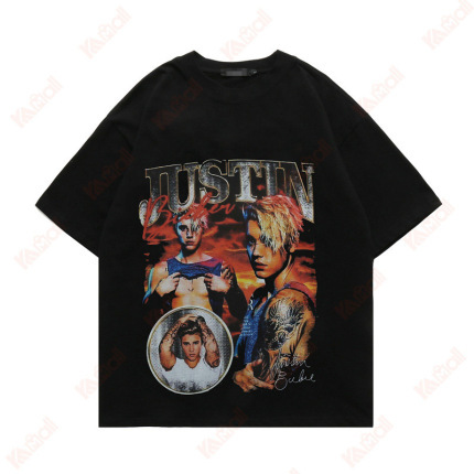 coolest printing black t shirt