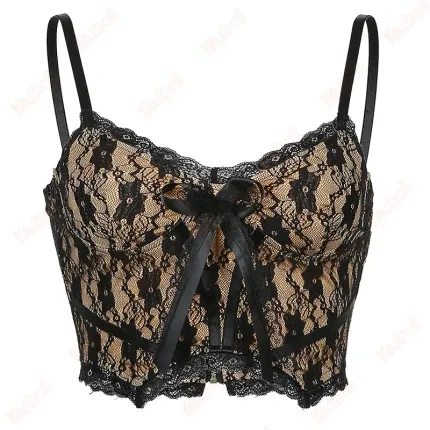 short suspender type brown tank tops