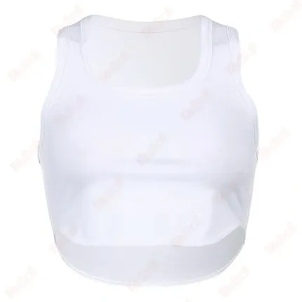 funky shoulder strap cotton tank top