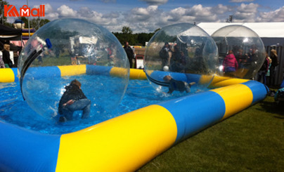 body zorbing in water is available