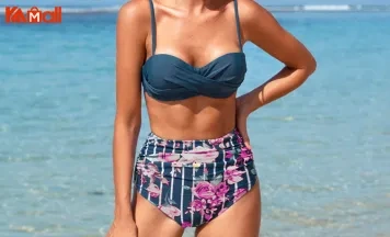 stylish beach blue bikini swimsuits