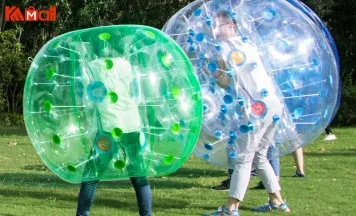 transparent zorb ball suit for people