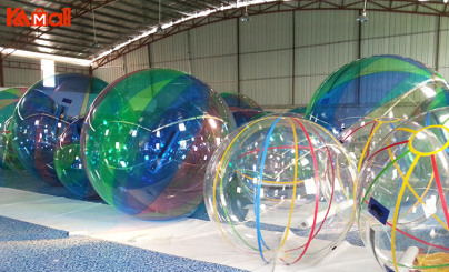 body zorbing in beaches in summer