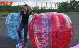 unexpected fun when playing zorb ball