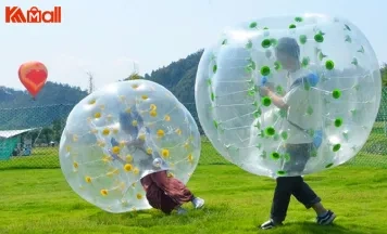 wear giant zorb ball for games